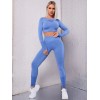 Комплект для фитнеса Crop top+Leggings melange 11